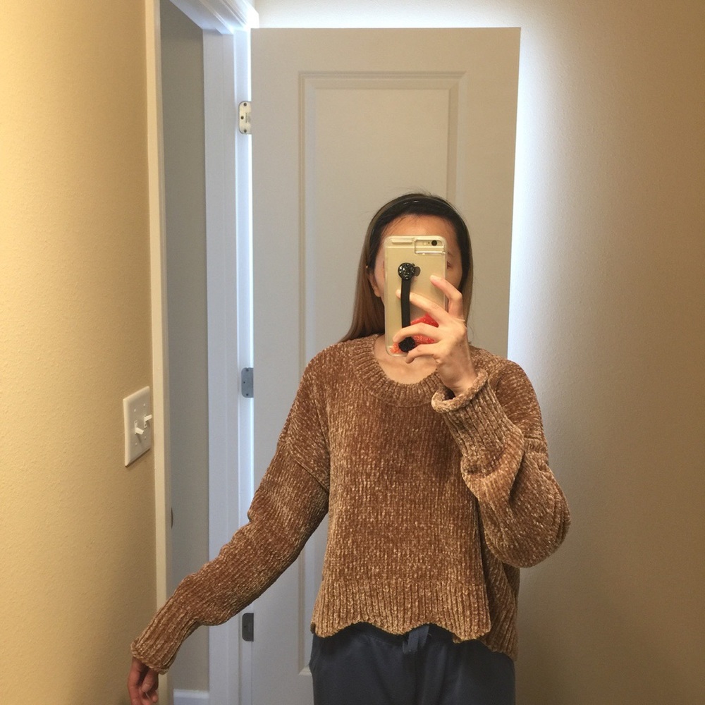 Pacsun L.A. hearts chenille crop sweater